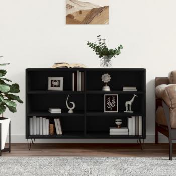 Aparador negro de madera multicapa 103,5x35x70 cm