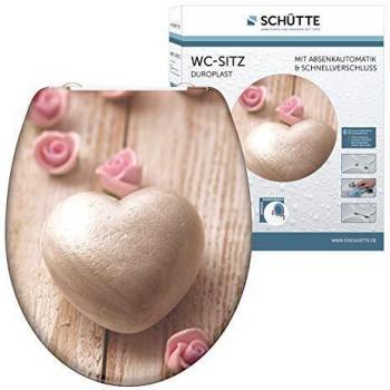 Asiento de WC duroplast con cierre suave estampado ROMANTIC SCHÜTTE