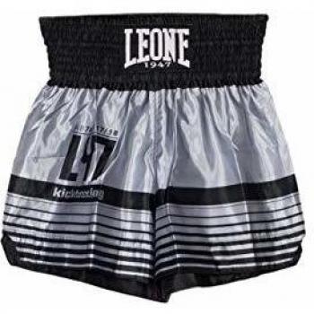 Leone 1947 AB767 Pantalones Cortos de Kick-Thai, Unisex – Adulto, Plateado, XXL