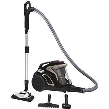 Hoover H-POWER HP720PET - Aspirador sin bolsa, Ciclónico, Cepillo pelo de mascota, parquet, suelos duros y alfombras, Filtro Hepa, 68dBA, 850W, Depósito One Touch 2L, Cable 9m, Plástico, Dorado