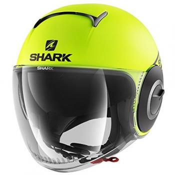 Shark casco jet Nano Street talla neón negro amarillo, talla S