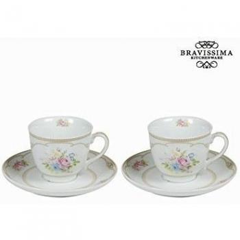 Tazza da tè con piatto e scatola j/2 - Kitchen's Deco Collezione by Bravissima Kitchen