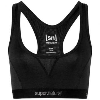 Super.natural Tundra 220 Simple Black Women's Sports Bra S