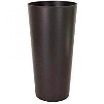 Maceta alta de polipropileno Porto antracita 37 cm - 63 L