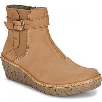 Botines El Naturalista N5133 Pleasant Honey / Myth Yggdrasil de Piel con Cuña para Mujer Color Honey
