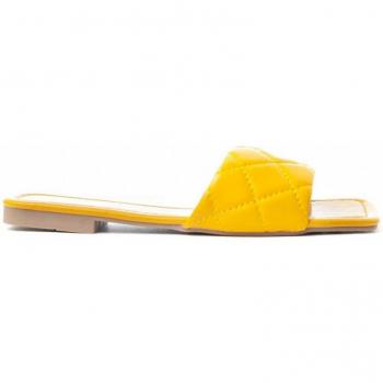 Sandalia Plana Para Mujer Montevita Palanti Amarillo