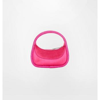Chiara Ferragni Rhinestone Edge Pink Satin Handbag - Women's ONE SIZE