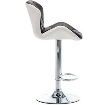 Brown Faux Leather Bar Stools - Set of 2