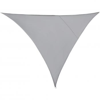 Toldo Vela Triangular 5x5x5m Color Gris para Terraza, Jardín y Camping - Protección UV y Resistente al Agua