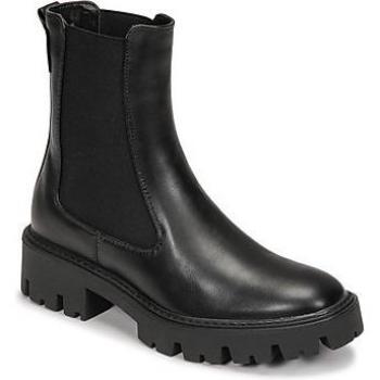 Only Betty Women's Black Chelsea Ankle Boots with Elastic Inserts