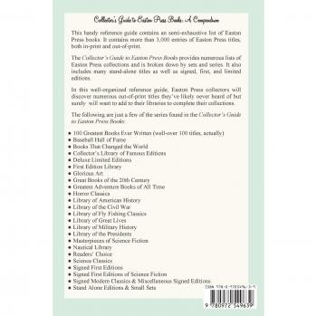 Easton Press Books Collector's Compendium Guide
