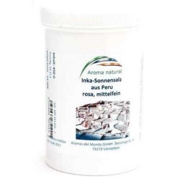Aroma Natural Inka de sol Sal, de Perú, Rosa mittelfein 450 g, 1er Pack