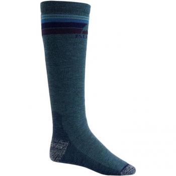Calcetines de esquí y snowboard Burton Midweight Emblem Indigo para hombre