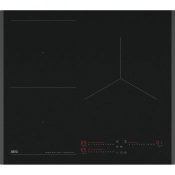 Placa de inducción AEG TI63IQ30FZ con 3 zonas de cocción y tecnología Hob2Hood