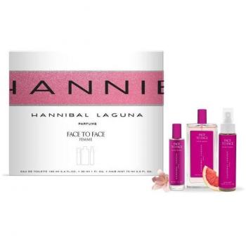 Hannibal Laguna Face to Face Woman Eau de Toilette 100ml Estuche 3 Piezas