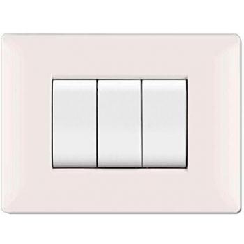 Placa Life Q Mod. Living Plástico Blanco 7P