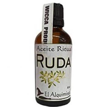 ACEITE RUDA RITUALIZADO - Aceite esotérico fabricado en España, planta de la suerte para atraer buena fortuna y alejar energías negativas
