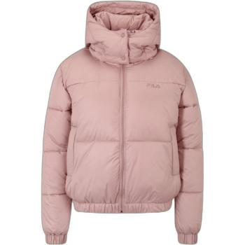Fila Pink Polyester Hooded Jacket with Pockets - Winter Jackets, Female, Size: M