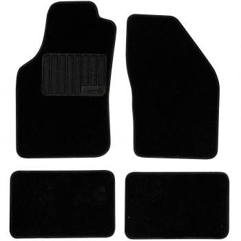 SUMEX Matmoq7 - Alfombra Moqueta 450G Negra, 4 Piezas, Modelo 7