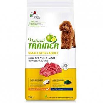 Natural Trainer Adult Small & Toy pienso para perros con ternera