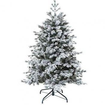 Árbol de Navidad Yukon 150 cm Verde Floqueado Calidad Premium