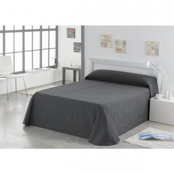 Es-Tela Burgos - Colcha/cubrecama foulard con tejido jacquard, para cama de 150/160 cm, 250 x 280 cm, color gris