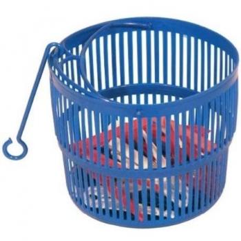 MSV Cesta + 24 Pinzas GM, Azul, 18.7x18.7x15.5 cm