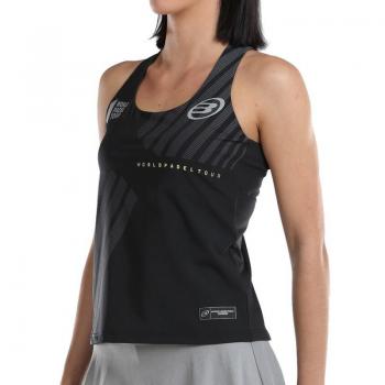 Camiseta de Tirantes Bullpadel Wpt Llave Mujer - Color Negro, Diseño Deportivo, Material Transpirable, Ideal para Pádel