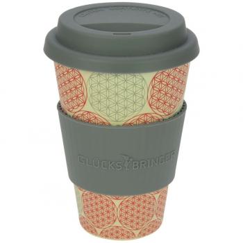 Taza amuleto de café para llevar de ebos hecha de bambú | taza para beber | Biodegradable y respetuoso con el medio ambiente | Seguro para alimentos, apto para lavavajillas