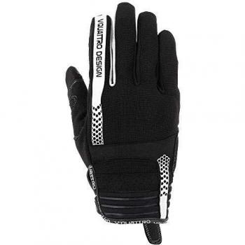 V'QUATTRO DESIGN Rush 18 Gloves Man-Phone Touch Black White