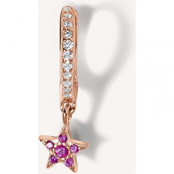 Ear Candy - Piercing de aro Shooting Star en plata 925