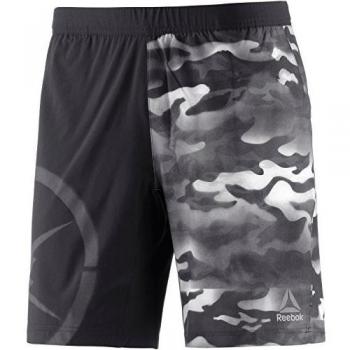Reebok Camo Speed Short Pantalón Corto, Hombre, Negro, XL