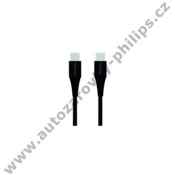 Cable USB-C a USB-C 1m, carga rápida 3A, negro