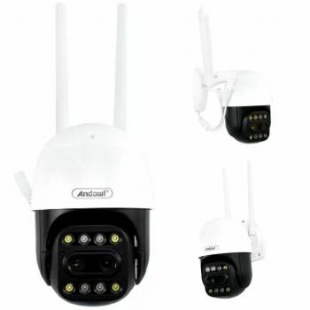 Cámara de Seguridad IP 2KHD WiFi AI Domo Panorámica 360° Impermeable Q-S700