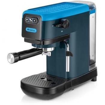 Cafetera Espresso Ariete 1399 Sky Blue, 1300W, 1.1L, 15 Bar de presión, compatible con café en polvo y cialdas ESE