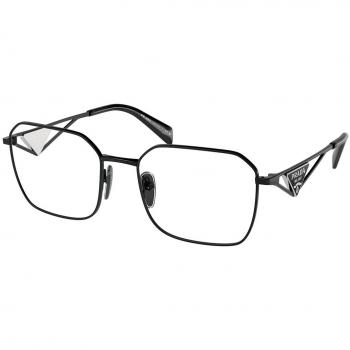 Prada PR A51V 1AB1O1 Women's Eyeglasses Black Size 55 (Frame Only) - Blue Light Block Available