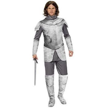 Smiffy's - Traje de Caballero medieval de lujo, color gris