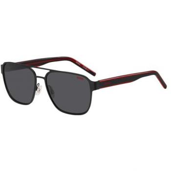 Gafas de Sol Hugo Boss HG 1298/S Piloto Metal Negro con Doble Puente y Patillas Multicapa