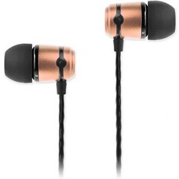 SoundMAGIC E50 Auriculares In Ear con Cable sin Micrófono Auriculares de Monitor Auriculares con Aislamiento de Ruido Ajuste Cómodo Negro Dorado