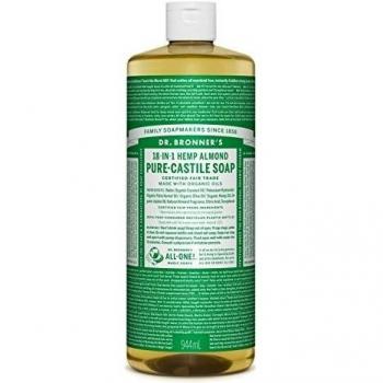 Dr. Bronner's Jabón líquido Puro de almendras orgánicas, 946 ml