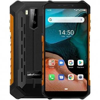 Ulefone armor x5z2020z android 10 4g movil antigolpes mtk6762 octacore 3gb ram 32gb rom 55 zip68 impermeable moviles todoterreno dual sim 5000mah bateria desbloqueo facial nfc gps naranja