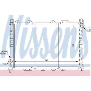 Radiador de refrigeración del motor Nissens 60029 para ALFA ROMEO 145 y 146