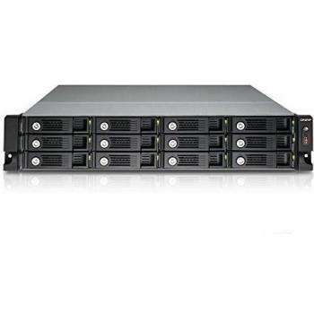 QNAP TS-1253U 12-Bay nas iSCSI 2U, Intel 2.0 GHz Quad Core CPU con 4 GB de RAM, 2.5 /3.5 SATA 6 GB/s, hot-swap, único PSU
