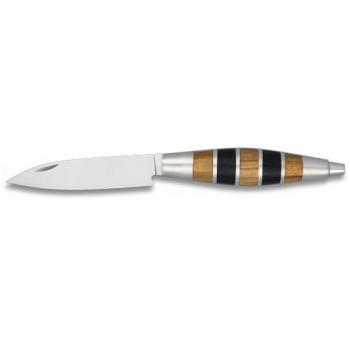 Navaja Albainox con Mango de Aluminio y Madera, Hoja de Acero Inox 8.2 cm