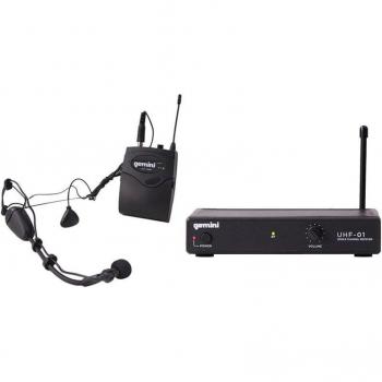 Gemini UHF-01HL Single Channel Wireless System with Headset & Lavalier Mic