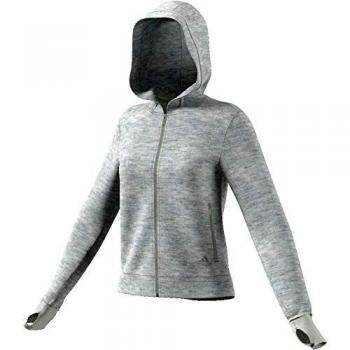 adidas W Ver Fz Hd Sweatshirt, Mujer, orbit grey mel, L