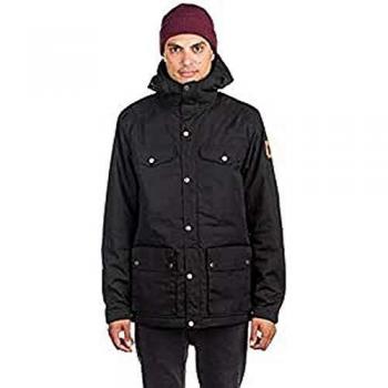 Chaqueta de Invierno Greenland Fjällräven para Hombre Negra Talla S