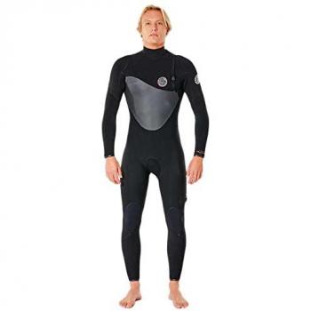 Rip Curl Traje de Neopreno Flashbomb Heat Seeker 3/2 mm con Cremallera Larga y Manga Libre, Zip Free, Forro Flash fácil de Estirar para Hombre - Negro
