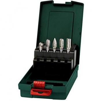 METABO 628403000 - Juego de 5 fresas dentado en cruz vástago de 6 mm