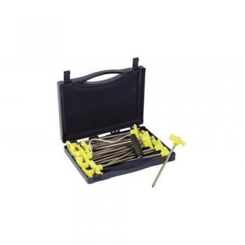 Outwell Stahlheringe, Caja Unisex Adulto, Plata, Länge 20.5 Cm